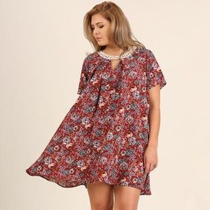 Plus size Umgee red swing dress. New with tags.